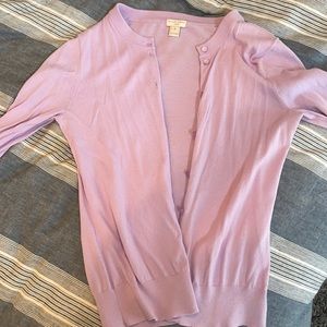 J. Crew Clare Cardigan- light purple